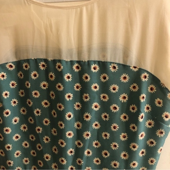 ASOS Blue Floral Sleeveless Mini Dress Size‎ 12 - Picture 3 of 6